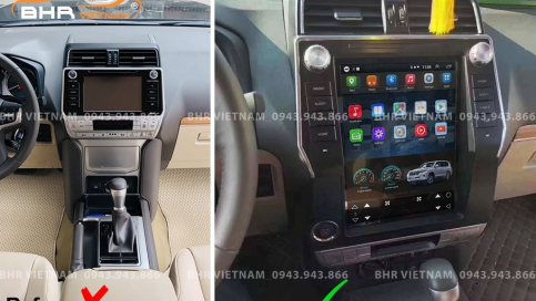 Màn hình DVD Android Tesla Toyota Prado 2018 - nay